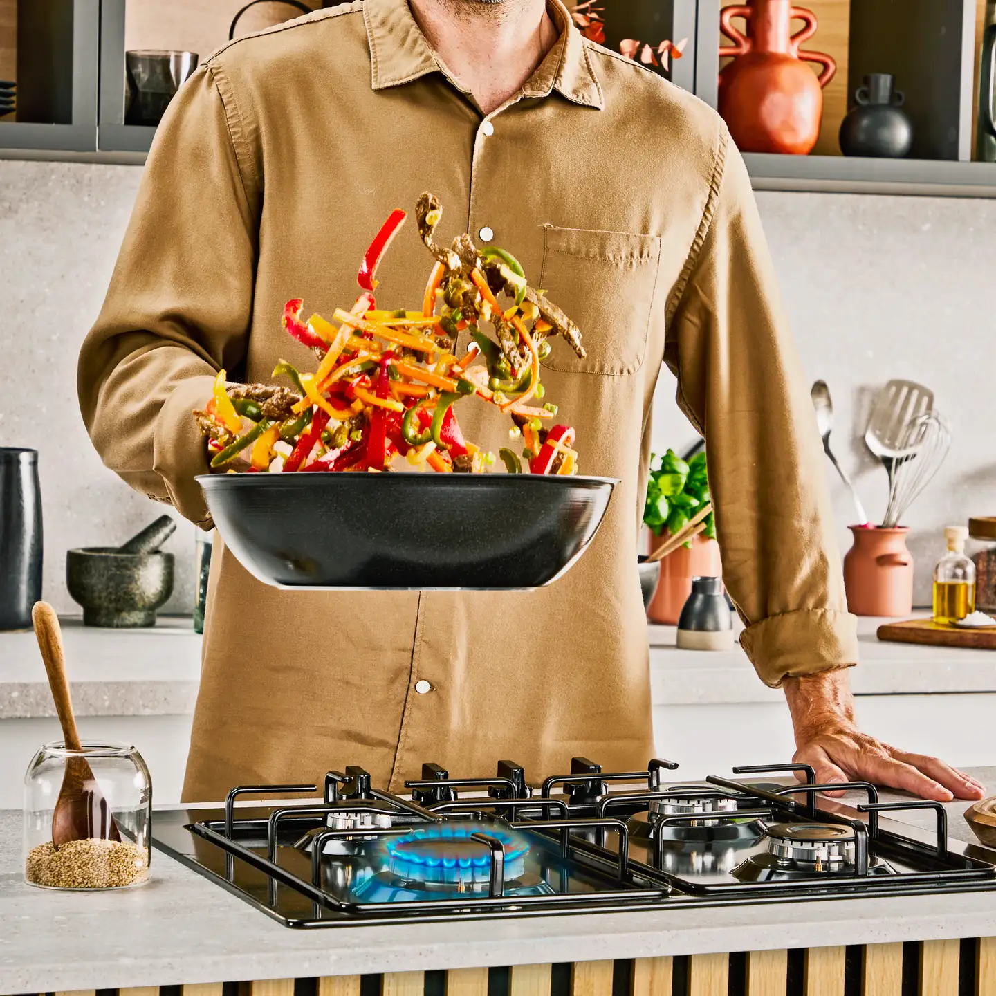 Tefal Excellence Ceramic wokkipannu 28cm G2071902 - 5