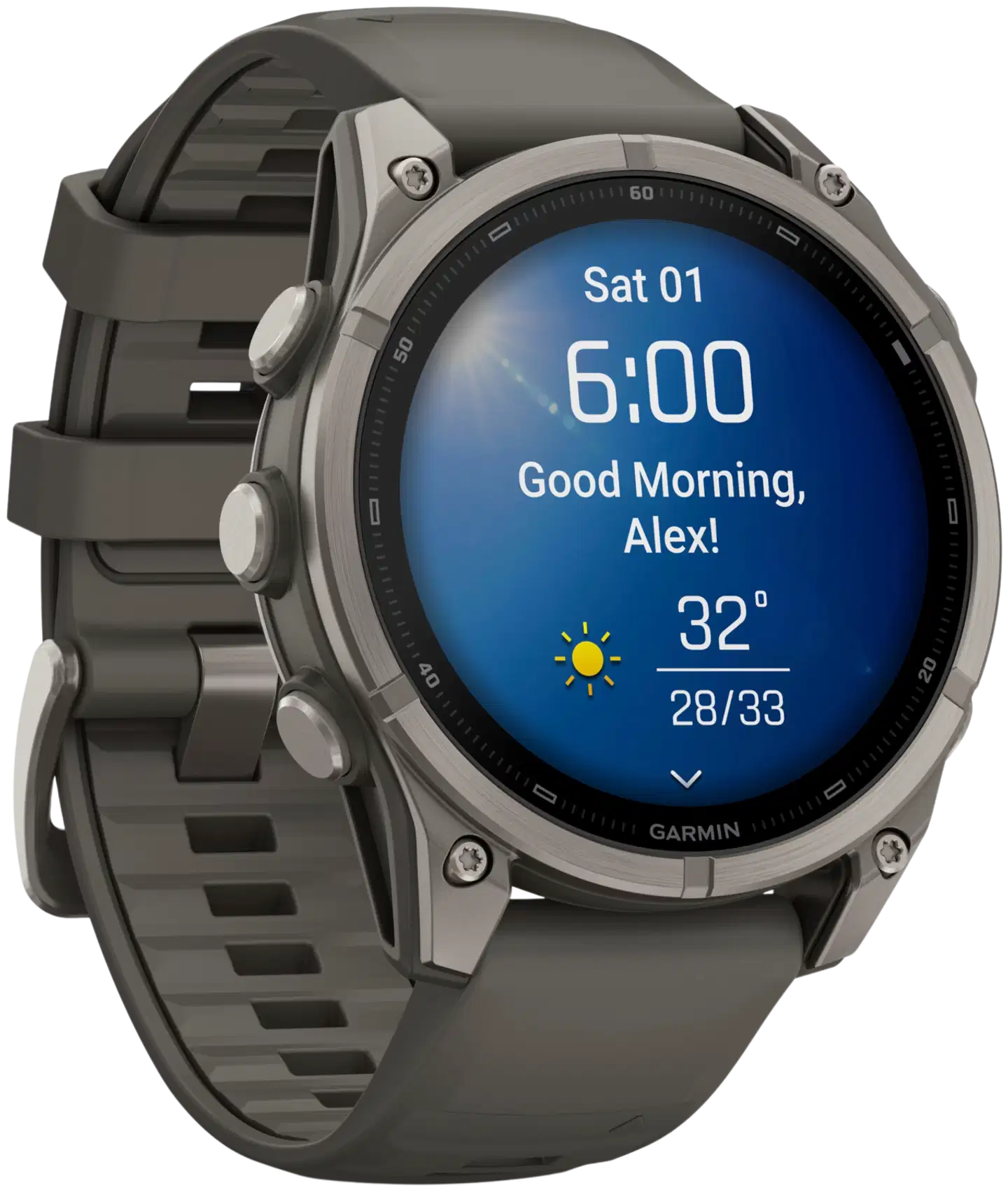 Garmin Fenix 9 47 mm titaani- ja kivenharmaa urheilukello - 6
