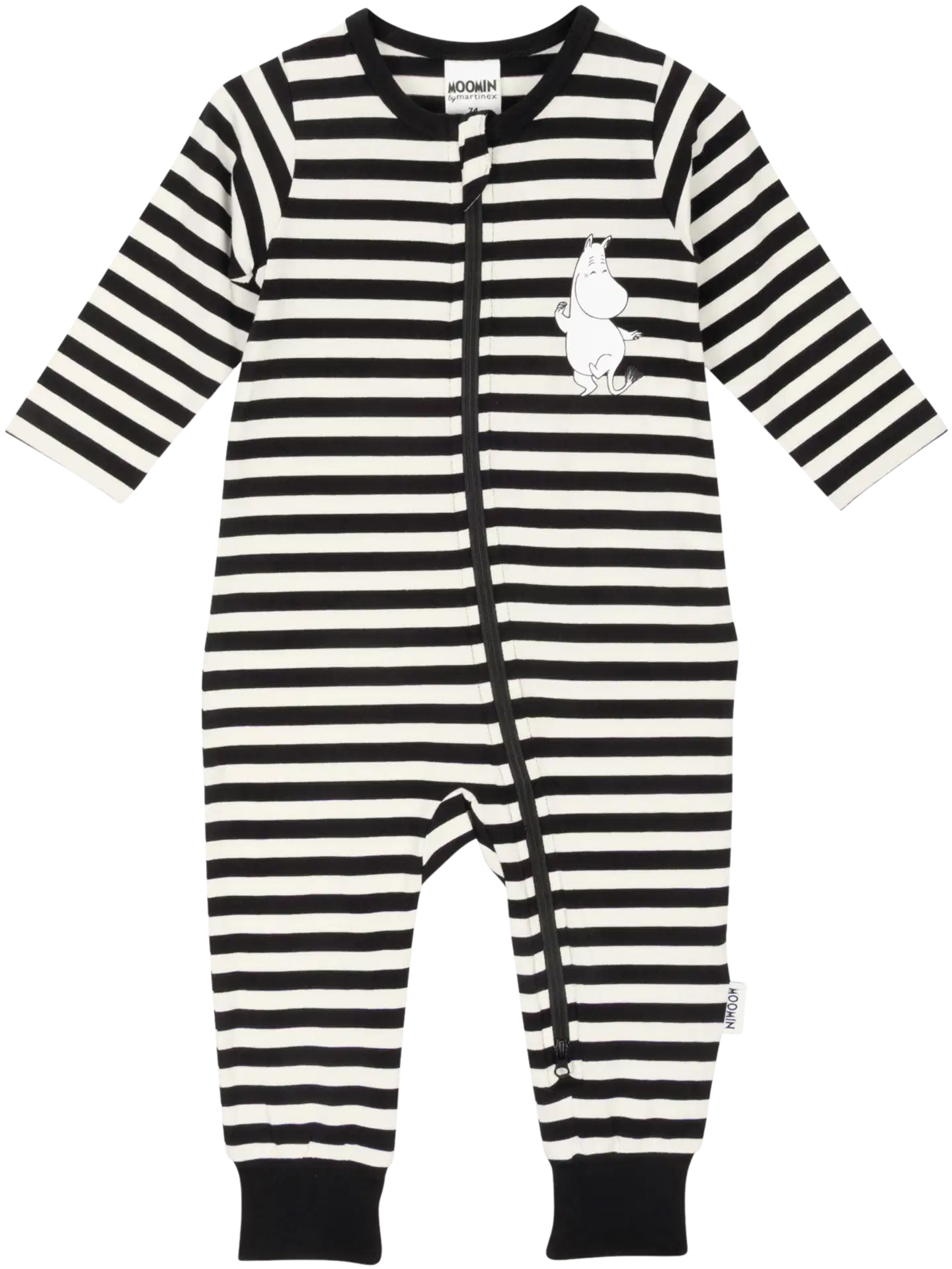 Muumi vauvojen pyjama Raidallinen 593913 - musta - 1