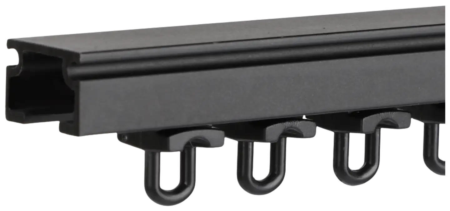 Ihanin U-verhokisko musta 250cm - 2