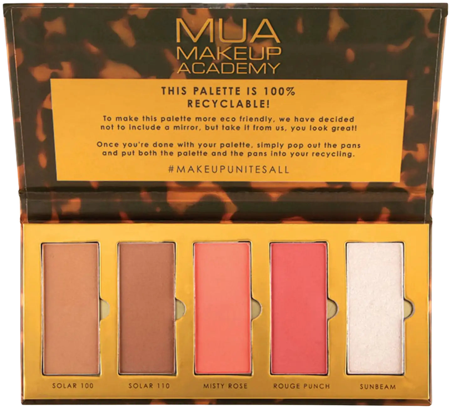 MUA Make Up Academy Make Golden Hour Paper Face Palette 15 g meikkipaletti