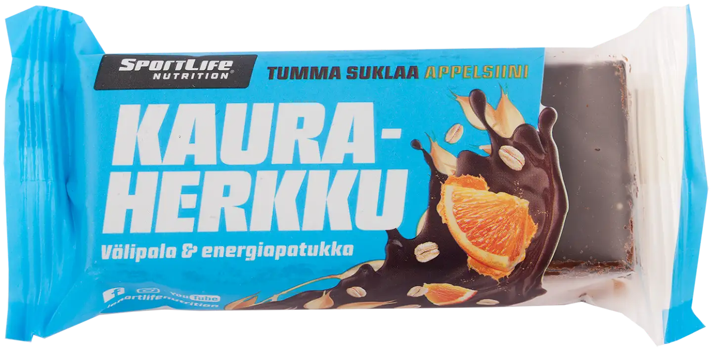 SportLife Nutrition Kauraherkku 70g Tumma suklaa-appelsiini energiapatukka