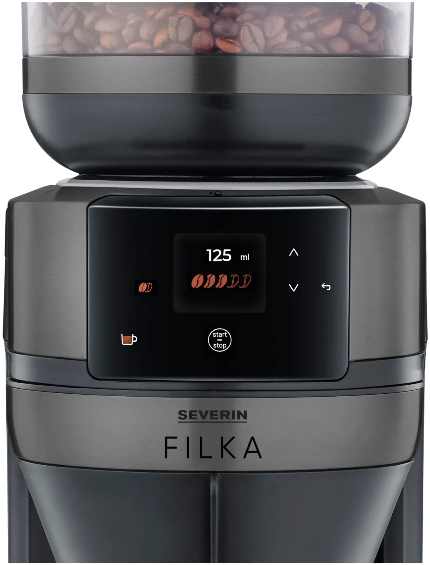 Severin kahvinkeitin lasikannulla KA4854 Filk Dark Inox - 4