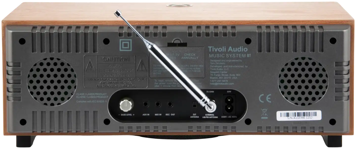 Tivoli Audio Bluetooth-musiikkijärjestelmä Music System BT kirsikka/taupe - 3