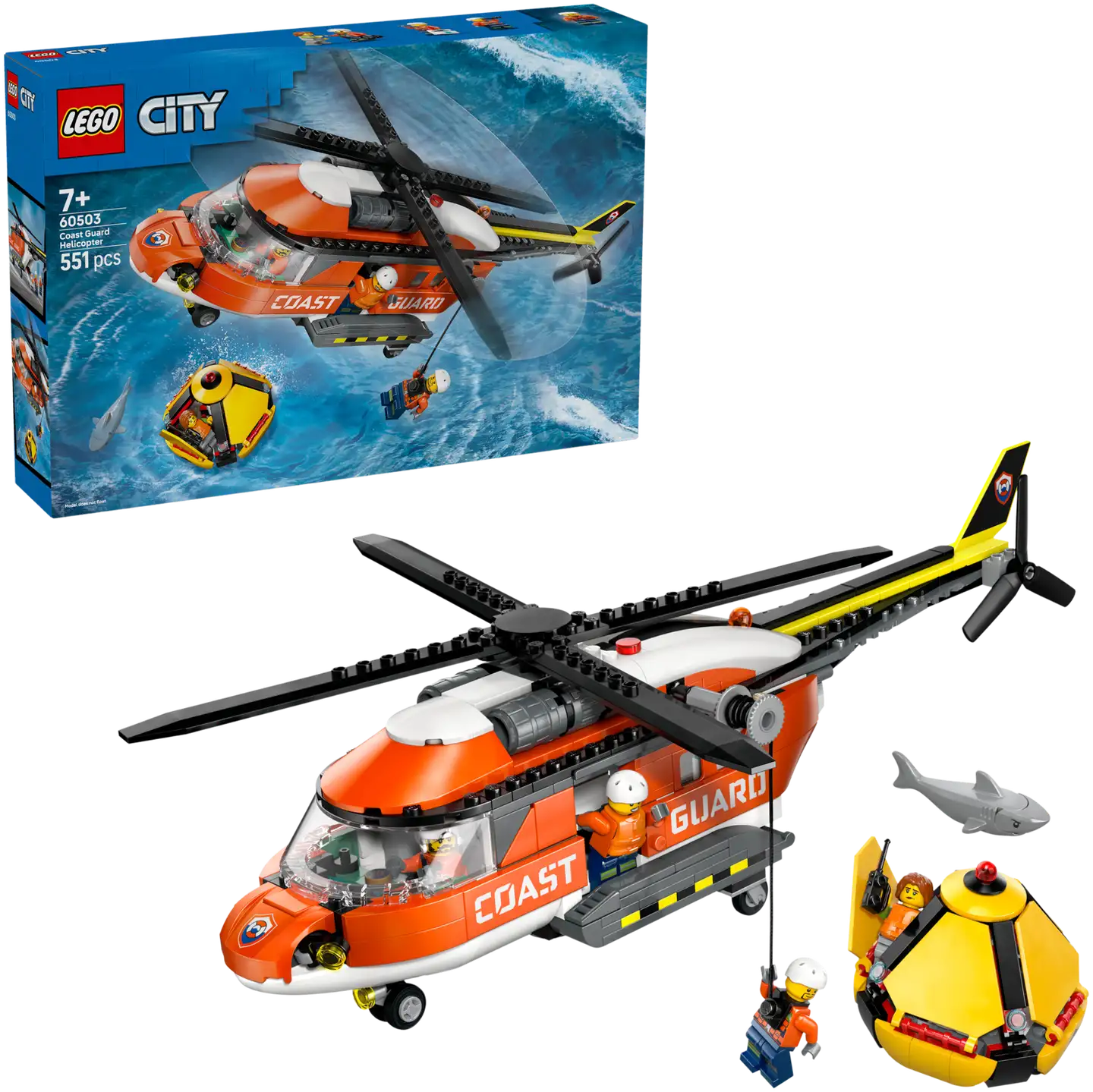 LEGO® City Exploration 60503 Rannikkovartioston helikopteri - 1