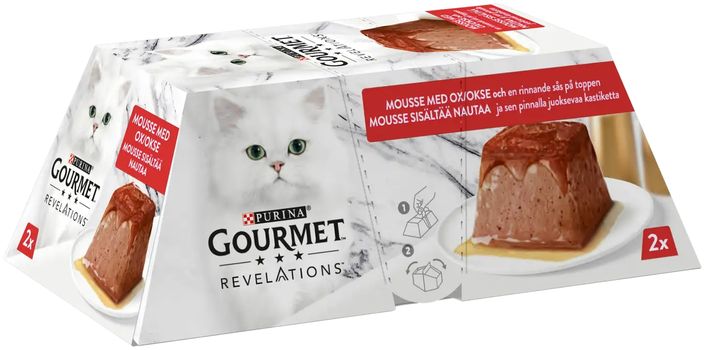 Gourmet Revelations 2x57g Nautaa kissanruoka