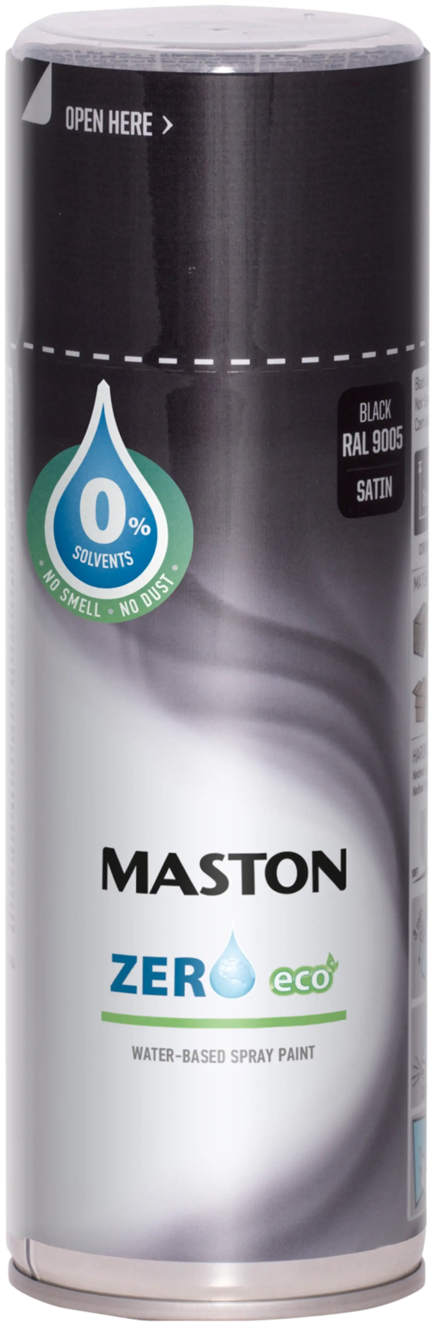 Maston spraymaali Zero 400 ml musta RAL9005 kiiltävä