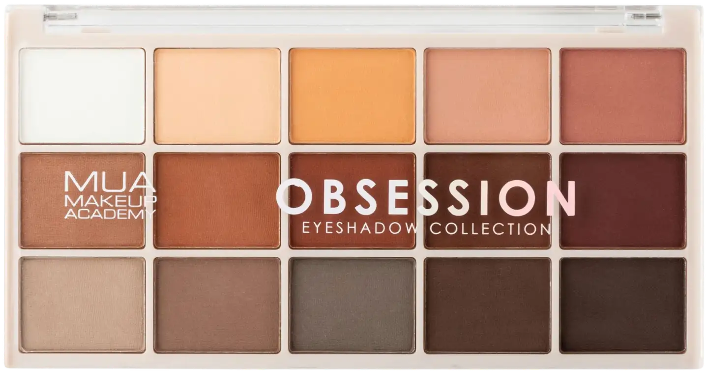 MUA Make Up Academy Eyeshadow Palette 15 shades 12 g Obsession luomiväripaletti