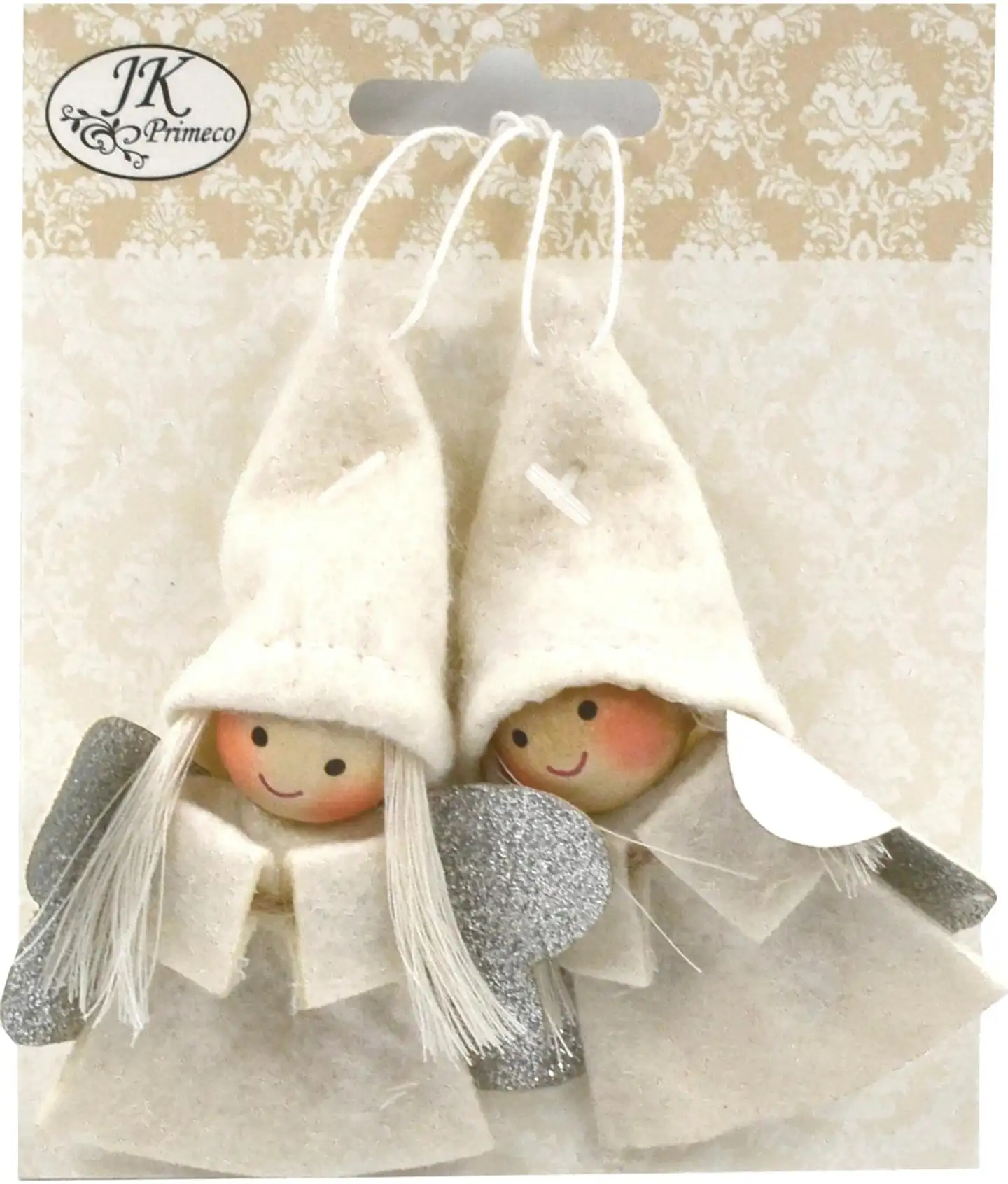 J.K. Primeco Koriste-enkelit valkoinen 2 kpl