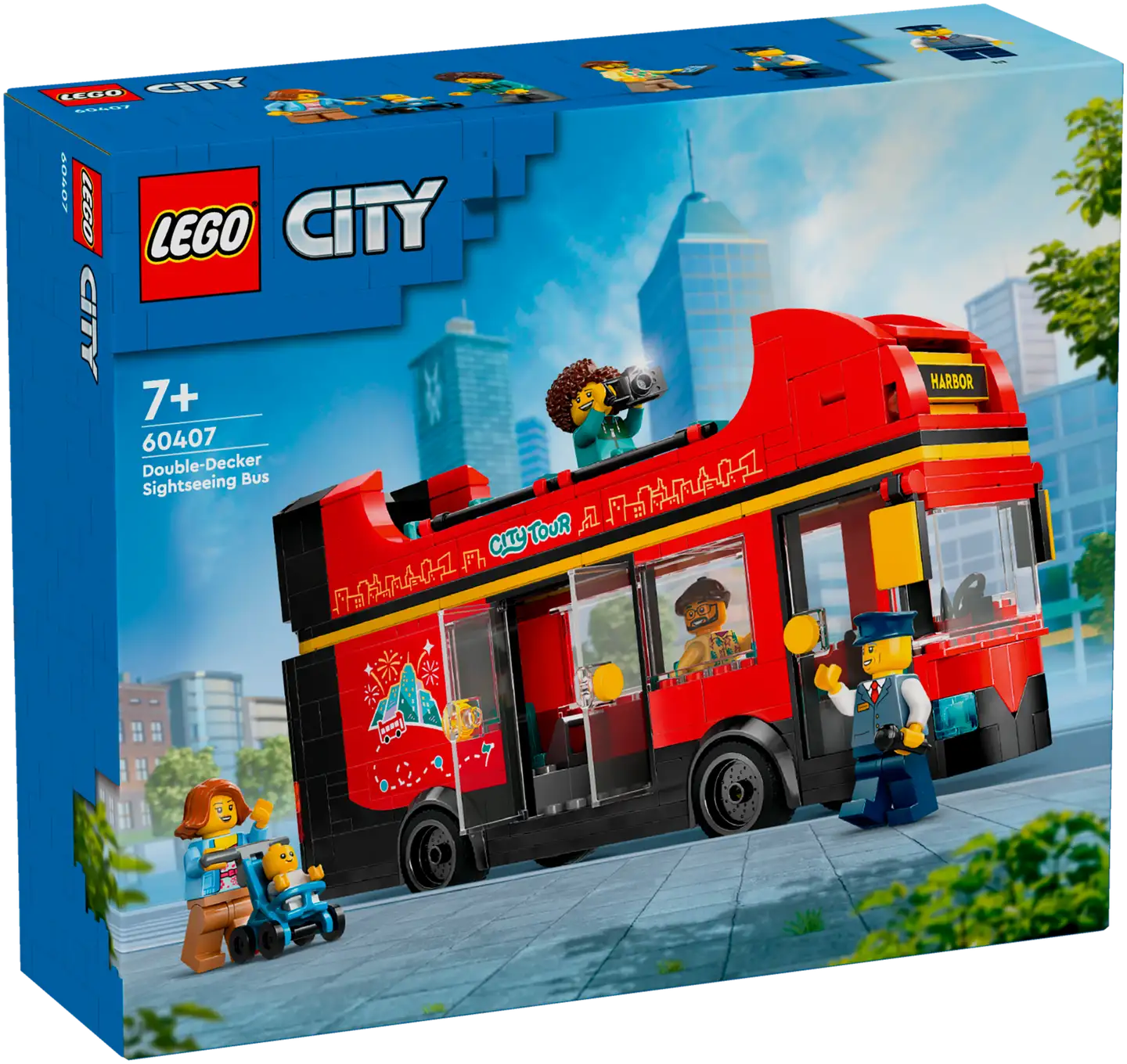 LEGO® City Great Vehicles 60407 Pun. kaksikerroksinen turistibussi - 1