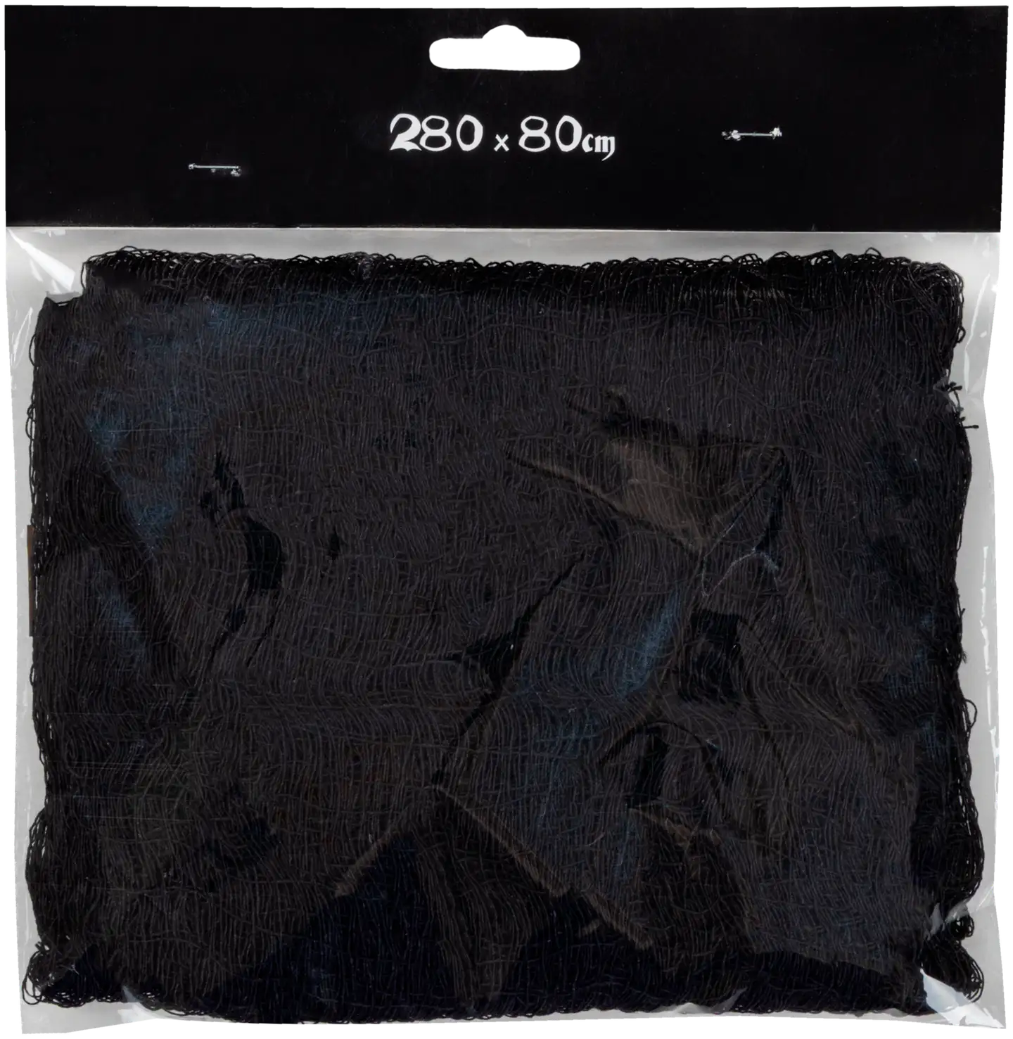 Halloween-kangas musta 280 x 80 cm