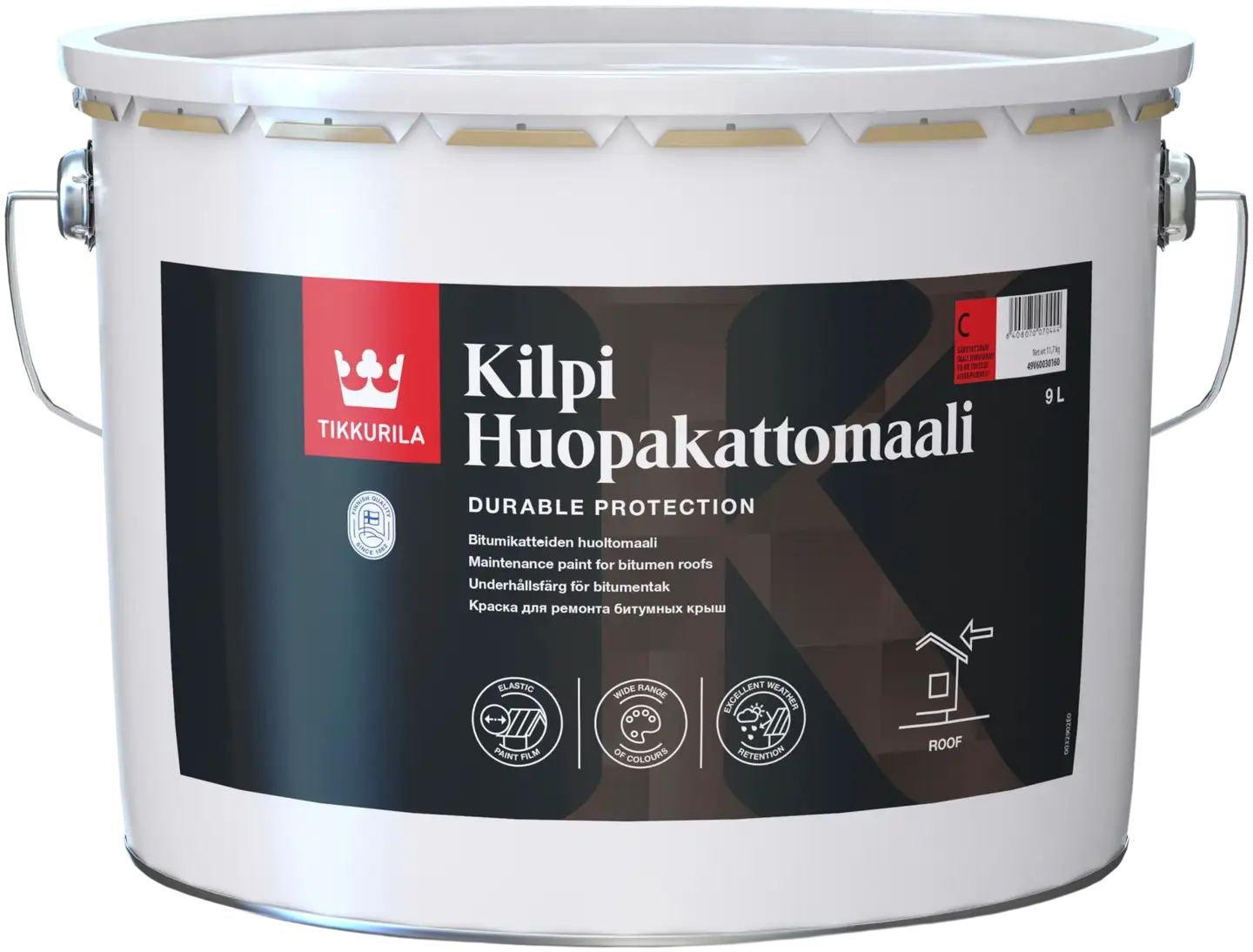 Tikkurila huopakattomaali Kilpi 9 l C sävytettävä täyshimmeä