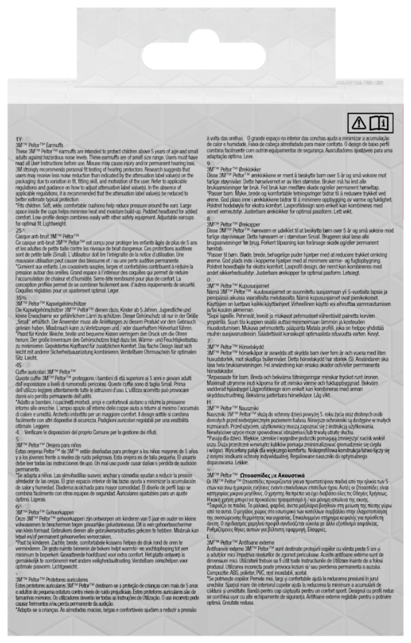 3M™ lasten PELTOR™-kuulonsuojain H510AKP, SNR-arvo 27 dB, vaaleanpunainen - 2