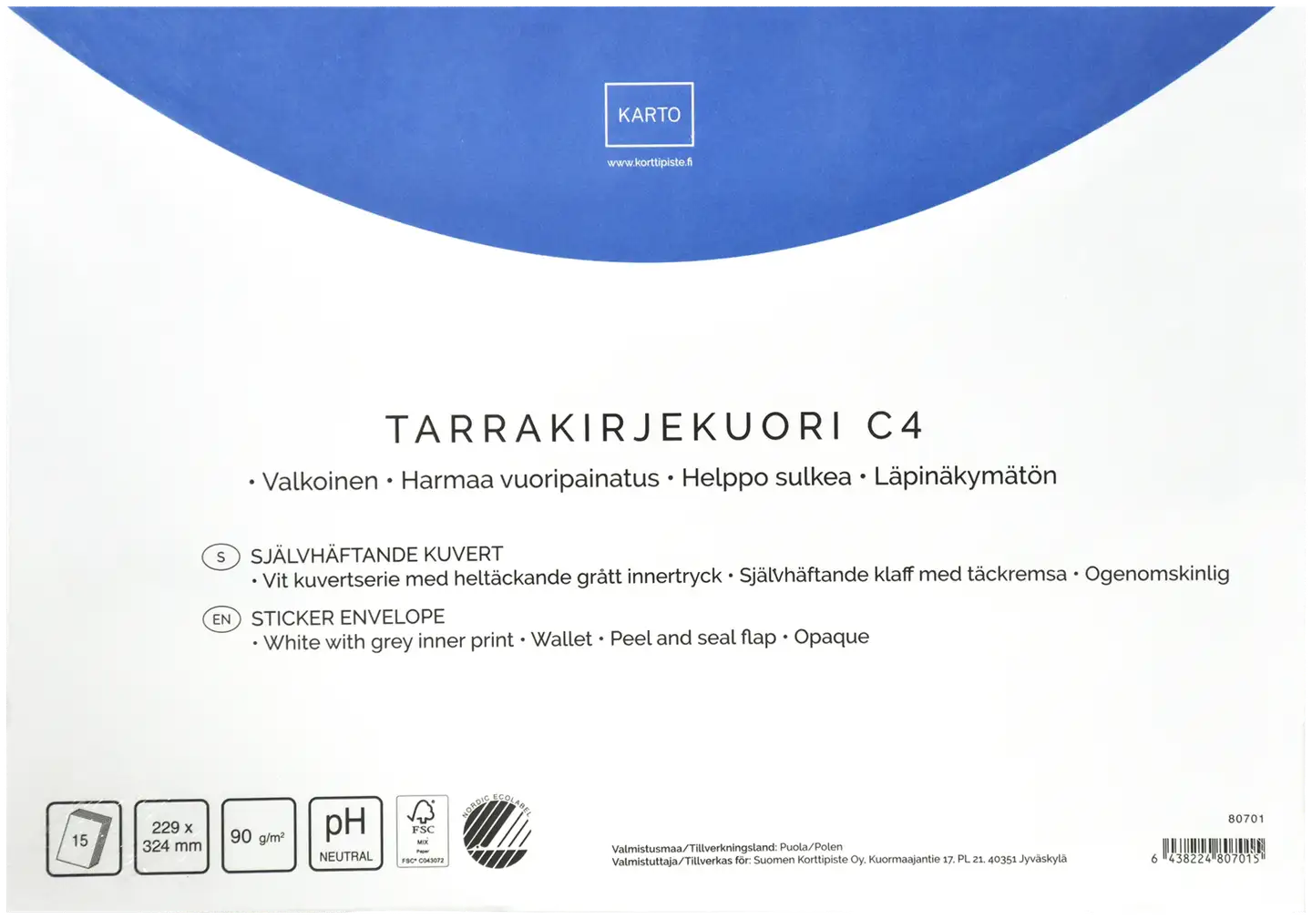 Tarrakuori C4 15kpl/pkt