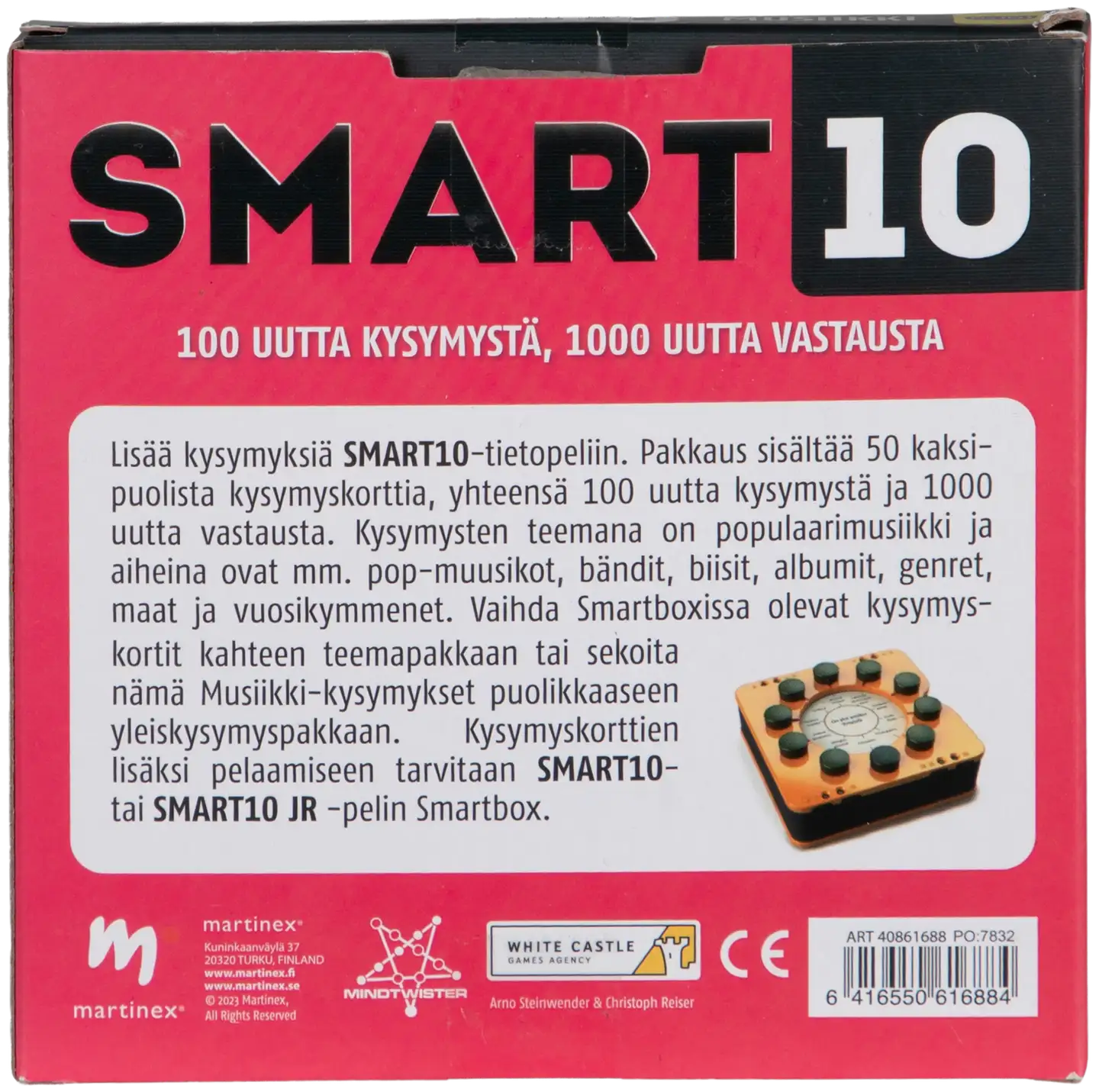 Peliko Smart10 teemakysymykset, erilaisia - 13