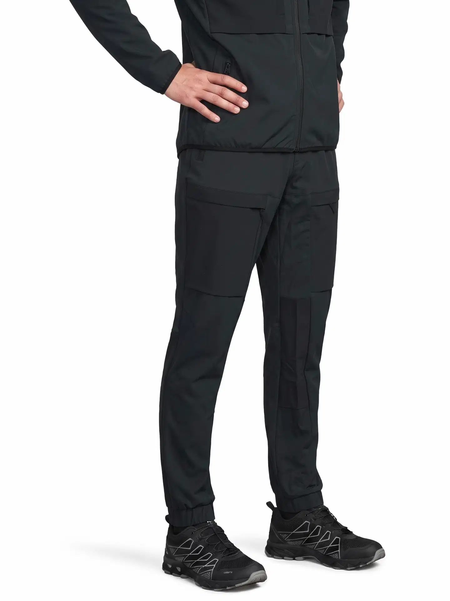 Luode12 miesten retkeily- ja ulkoiluhousut 204L112656 - jet black - 1