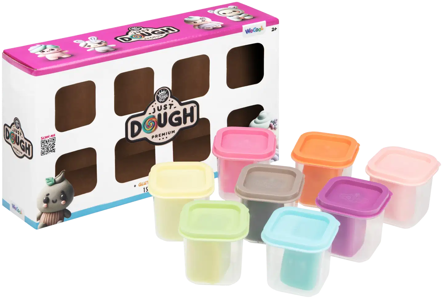Just Dough muovailuvaha pastellivärit 8 kpl 566 g - 2