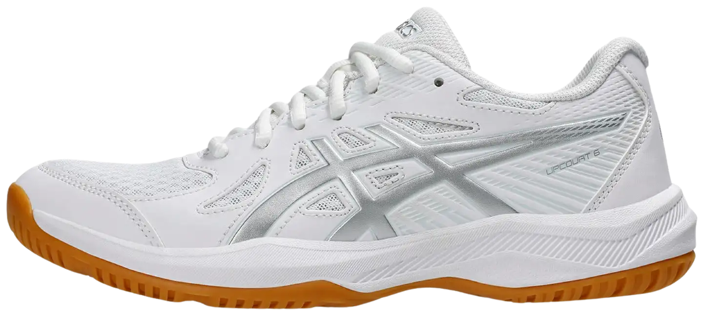 Asics naisten sisäpelikengät Upcourt 6 - WHITE/PURE SILVER - 3