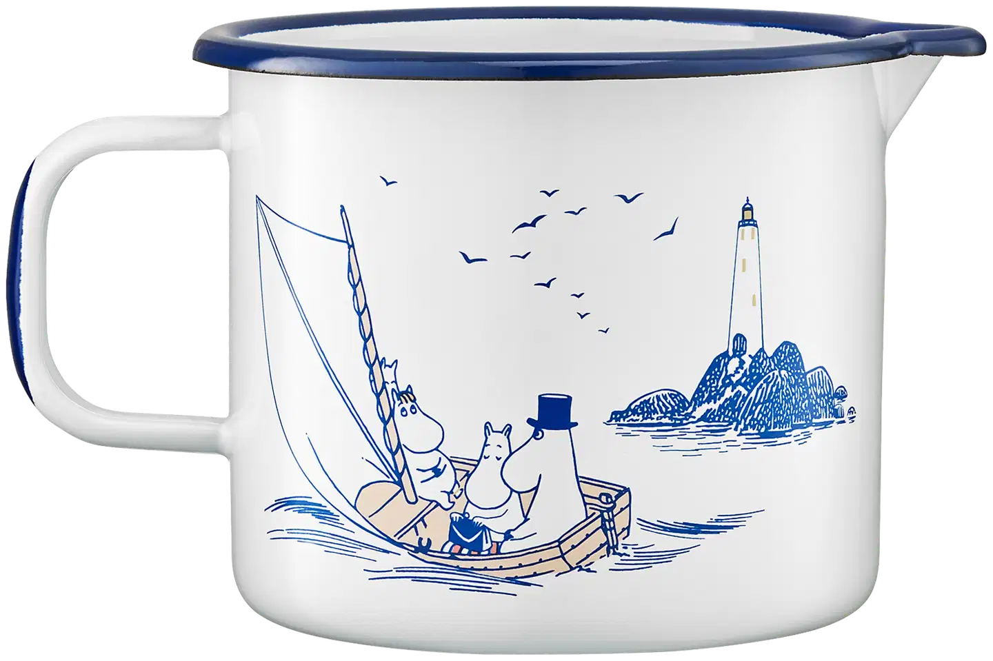 Muurla emalikannu Muumi Sailors 1,3 l - 2