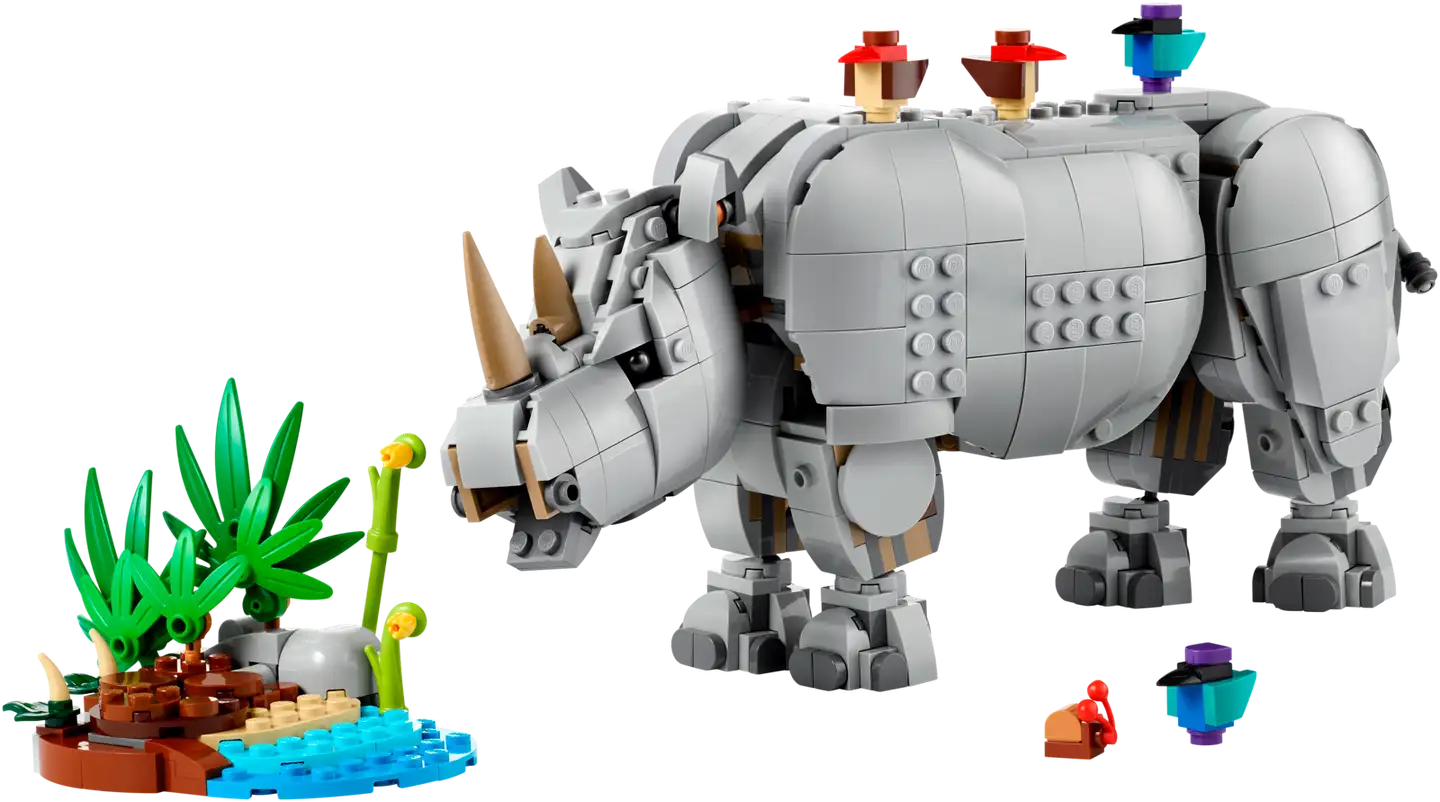 LEGO® Creator 31171 Villieläimet: Mahtava sarvikuono ja linnut - 2