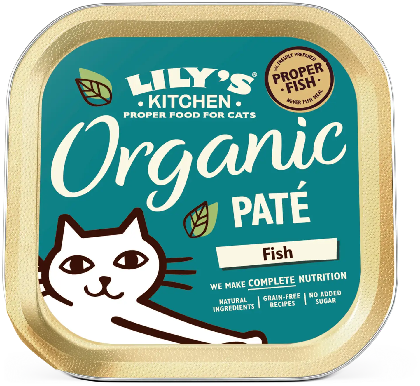 Lily's Kitchen 85g Organic Paté kalaa luomukissanruoka