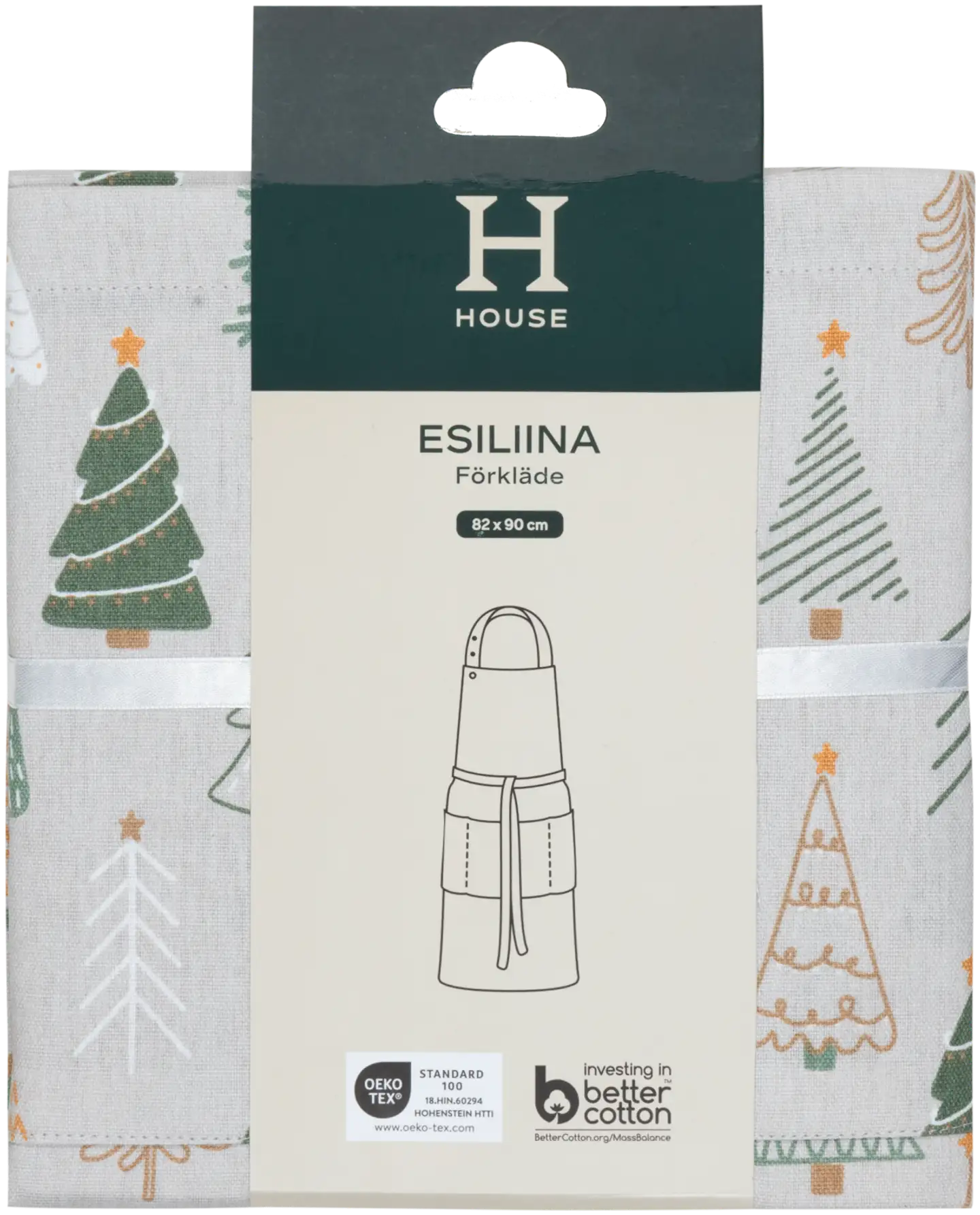 House esiliina Christmas trees 82x90 cm beige - 2