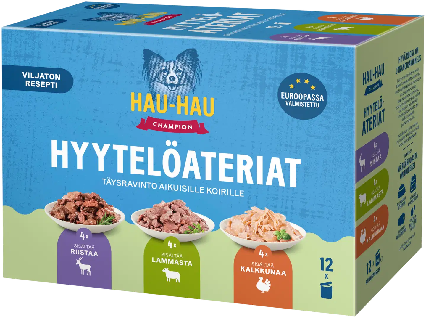 Hau-Hau Champion Hyytelöaterialajitelma 12 x 85 g