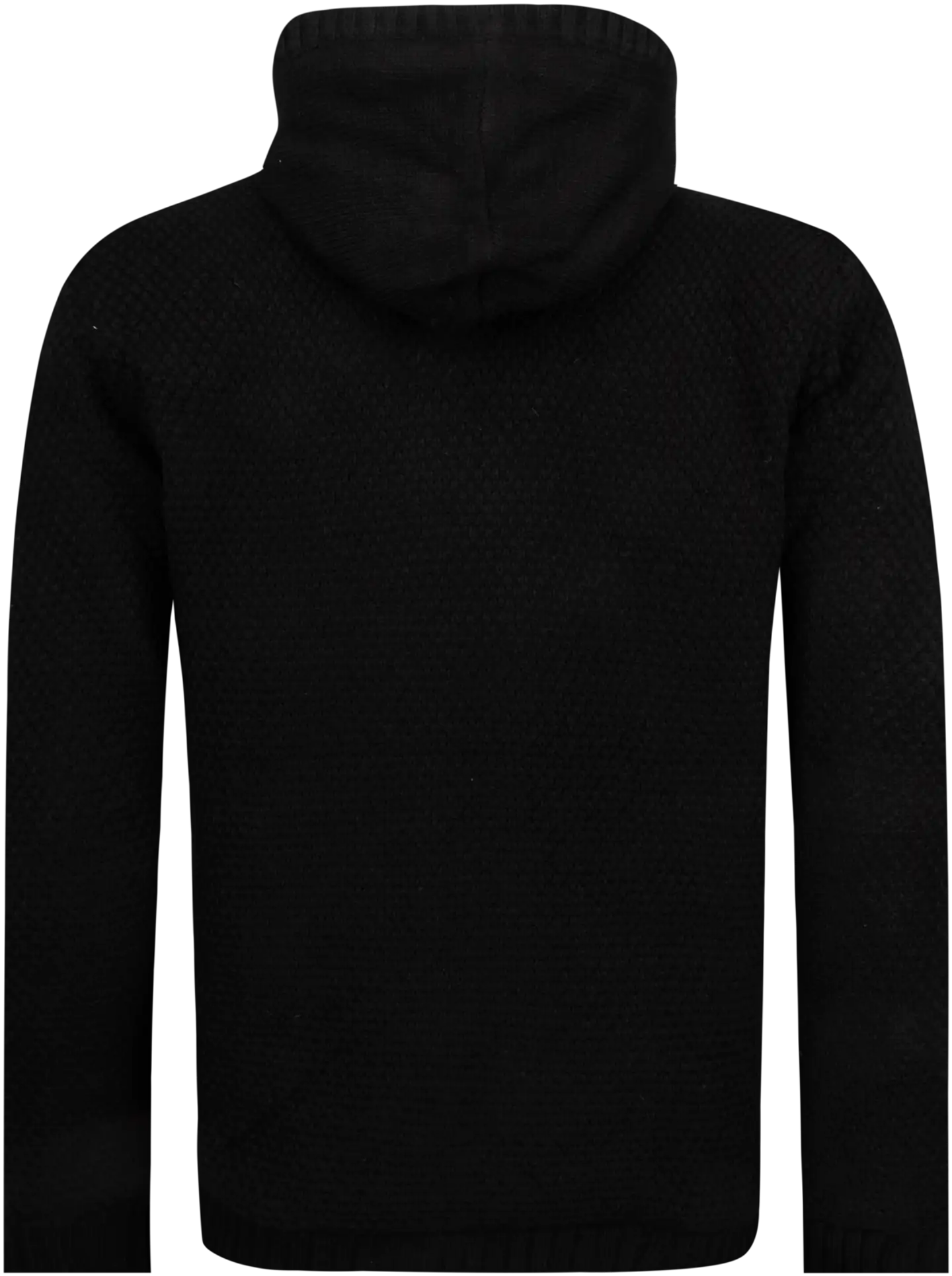 TEX miesten neuletakki palmikkokuvioinnilla I992590 - BLACK 1 - 2