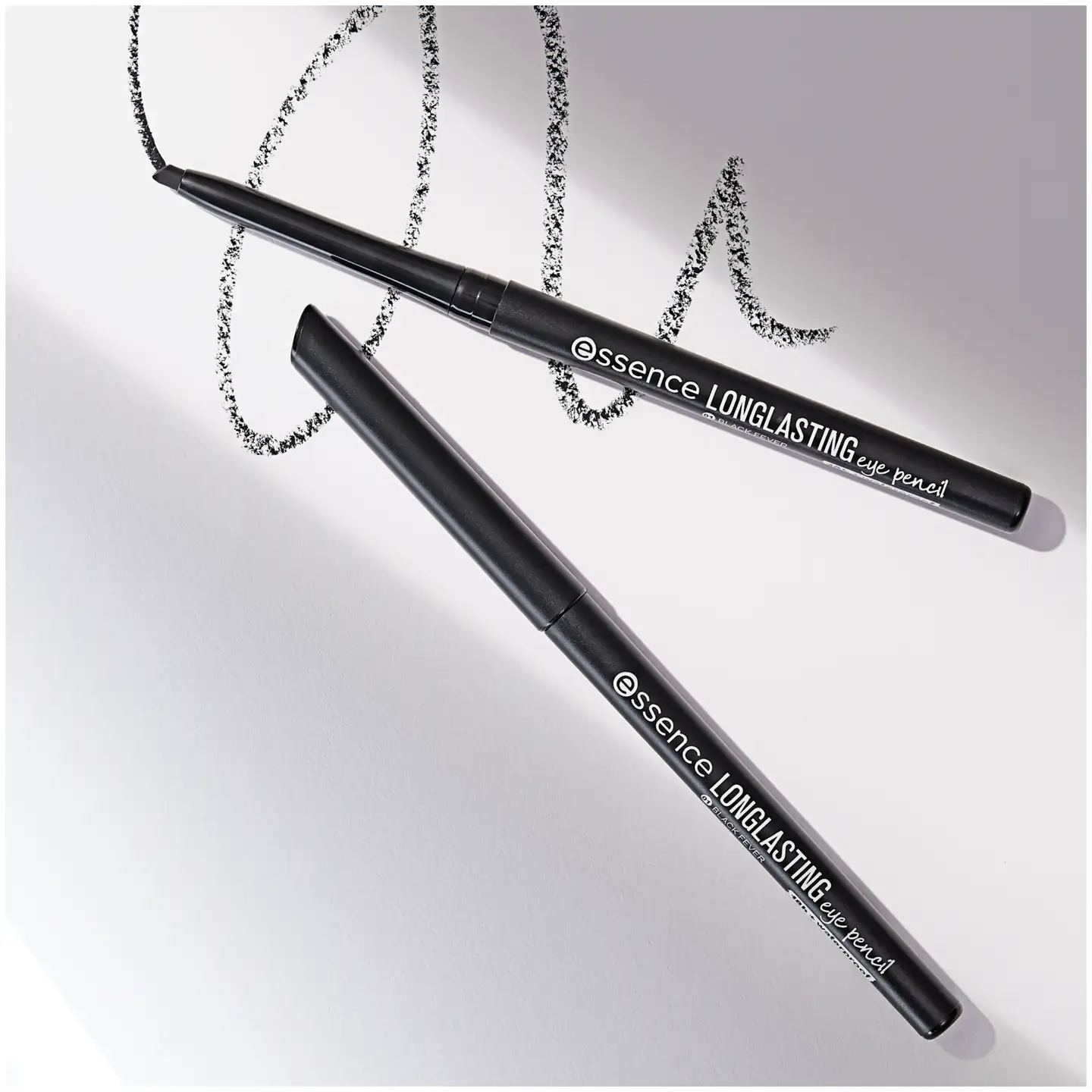 essence LONG-LASTING eye pencil 01 black fever 0.28 g - black fever - 5