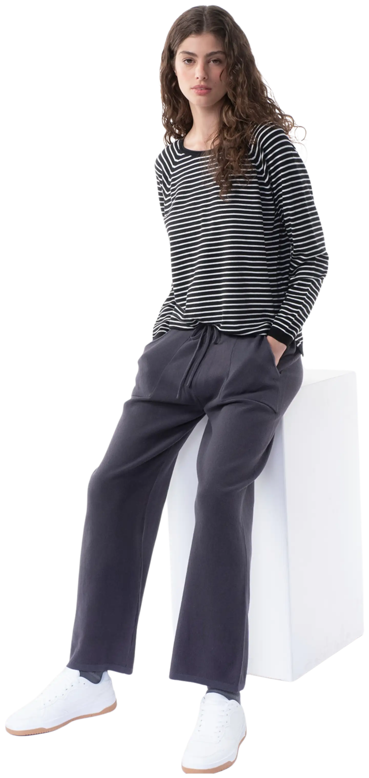 TEX naisten neulepaita I274499 - BLACK 1 - 4