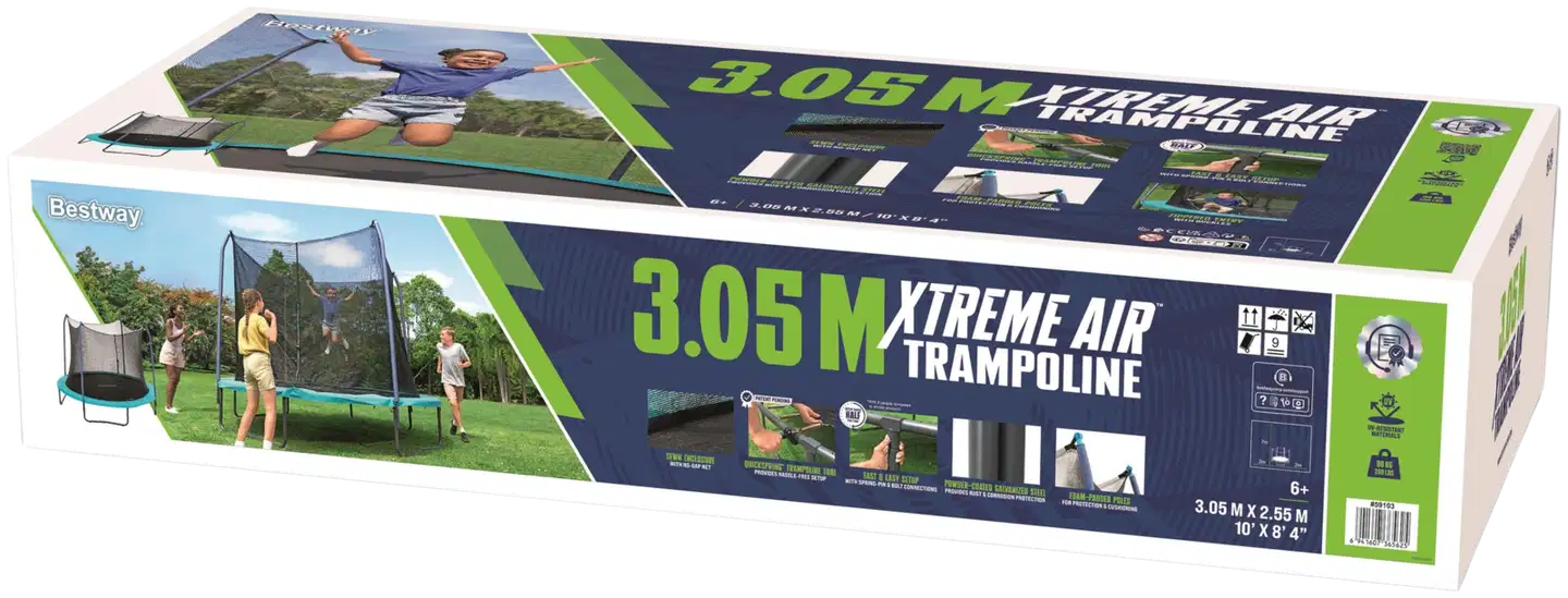 Bestway Xtreme Air -trampoliini 303 x 255 cm - 2