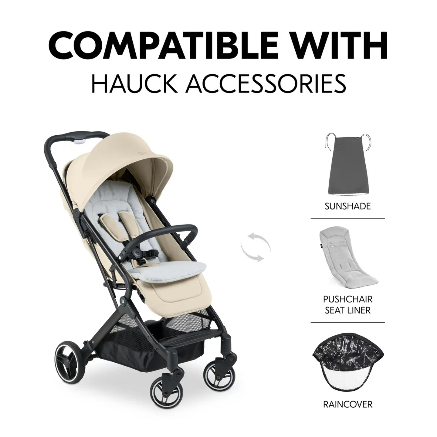 Hauck rattaat Travel N Care Plus vanilja - 15