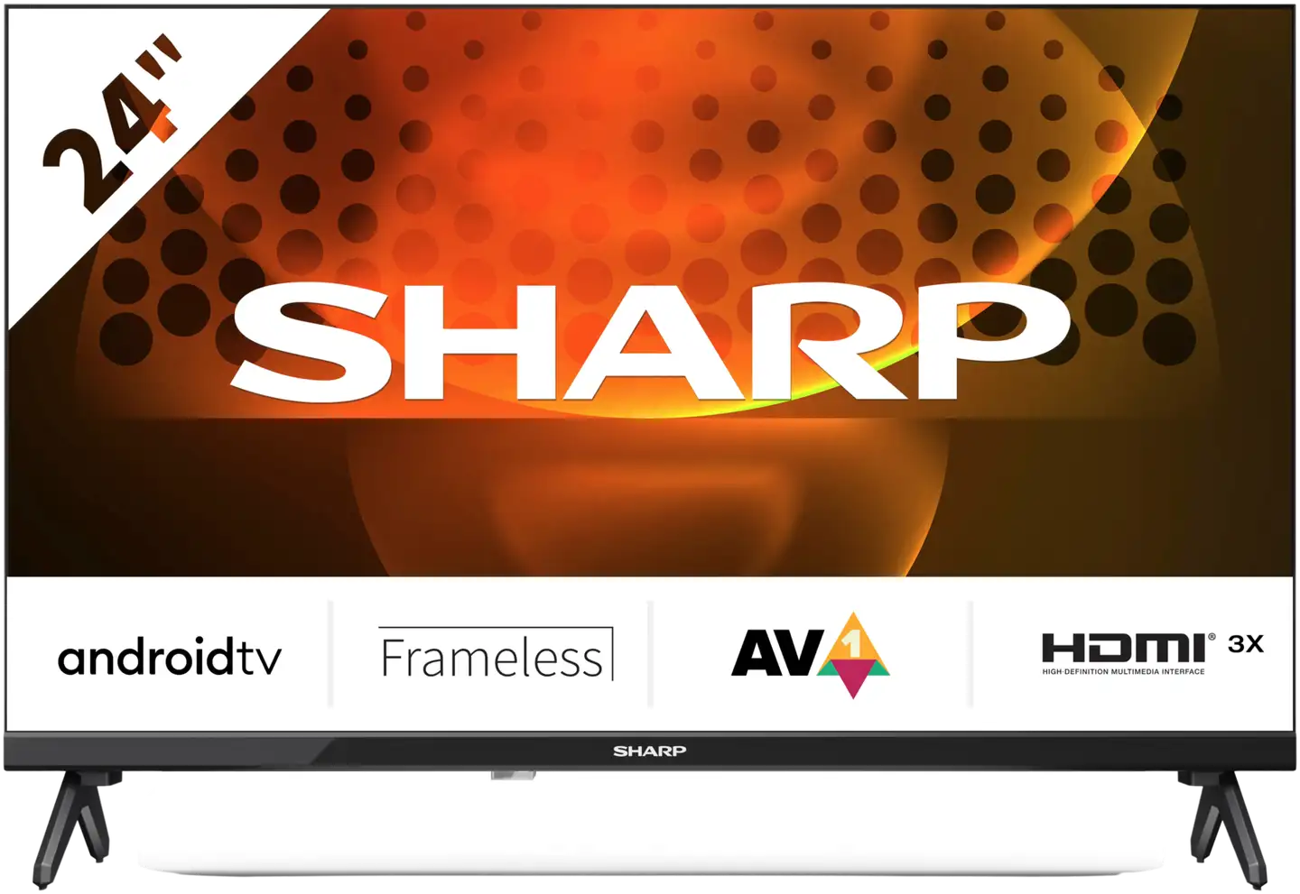 Sharp 24" HD Ready Android Smart LED TV 24FH6E - 1