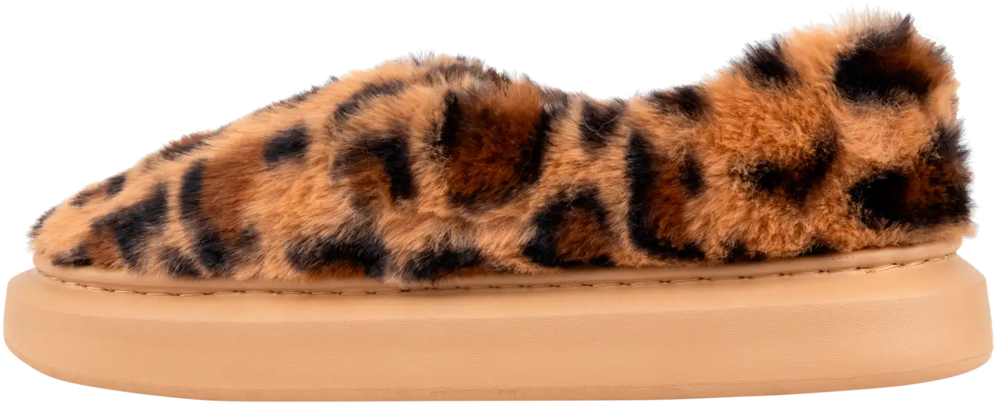 TEX naisten leopardikuvioiset kotitossut I989887 - BEIGE - 4