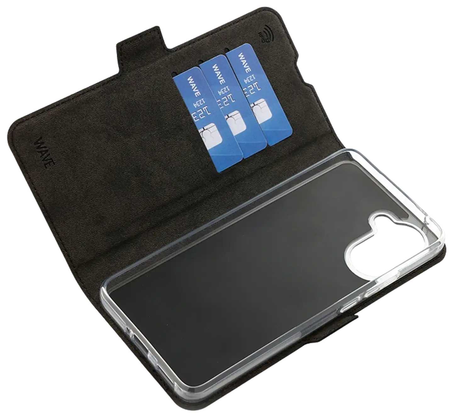 Wave Book Case, OnePlus Nord CE5 5G, Musta - 4