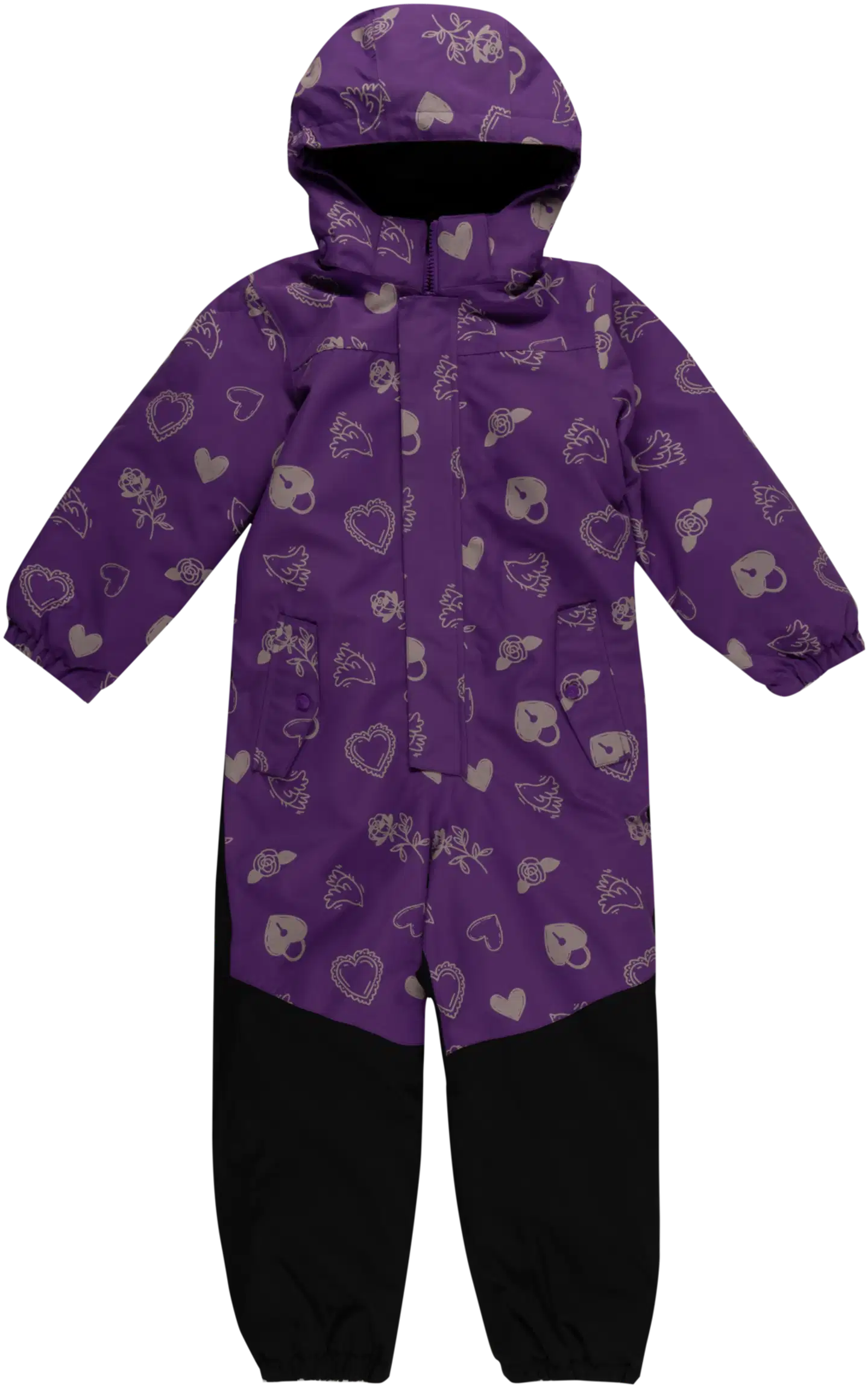 Ciraf lasten veden- ja tuulenpitävä kevytvanuhaalari Loisto 252C36259D - Purple - 1