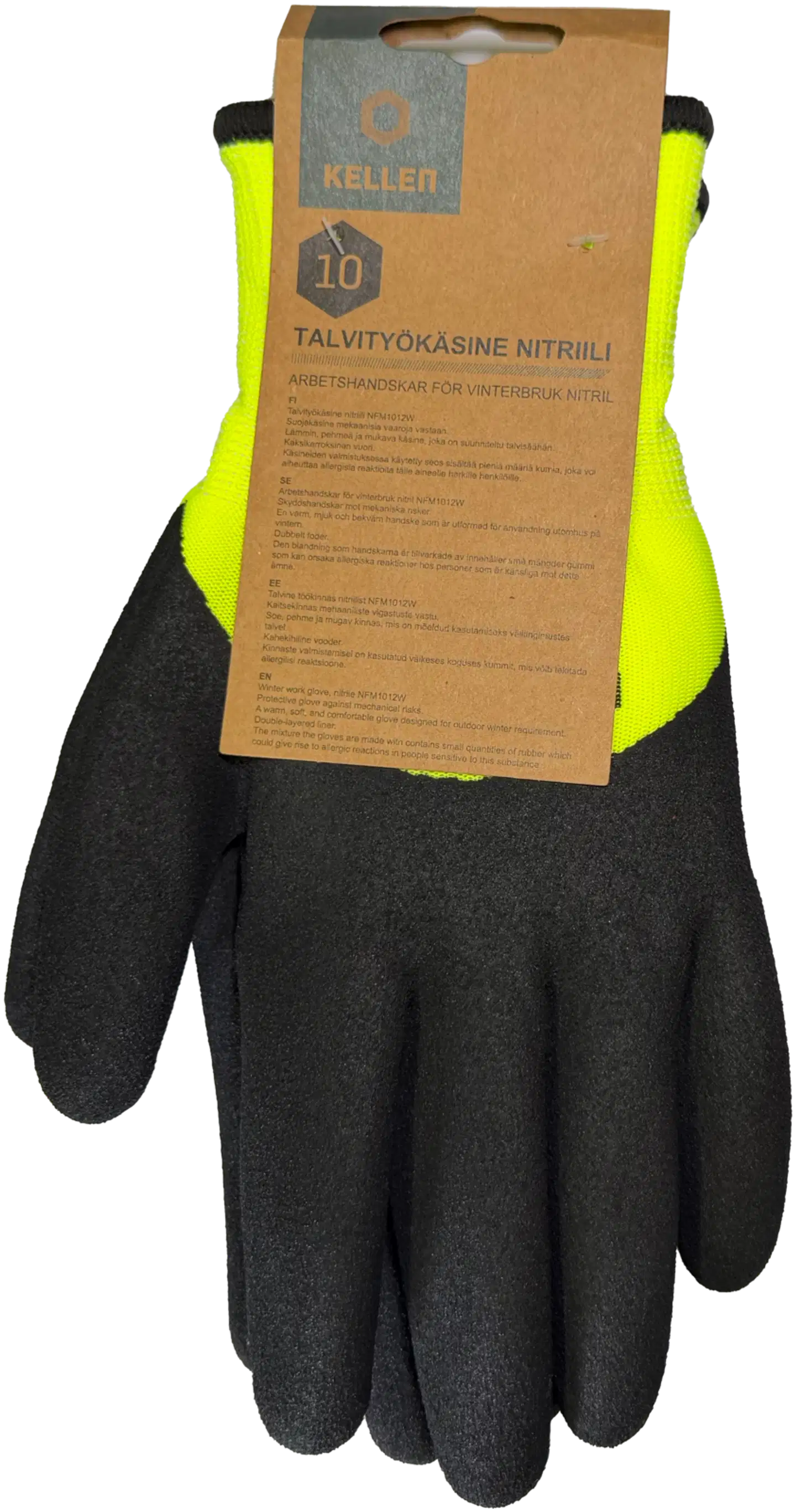 Kellen talvityökäsine nitriilipinnoitteella NFM1012W hi-vis - hi-vis - 2