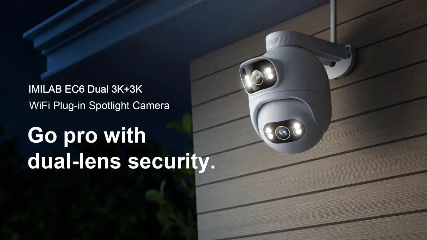 Imilab EC6 Dual 3K+3K WiFi -valvontakamera kahdella objektiivilla ulkokäyttöön CMSXJ68A - 22