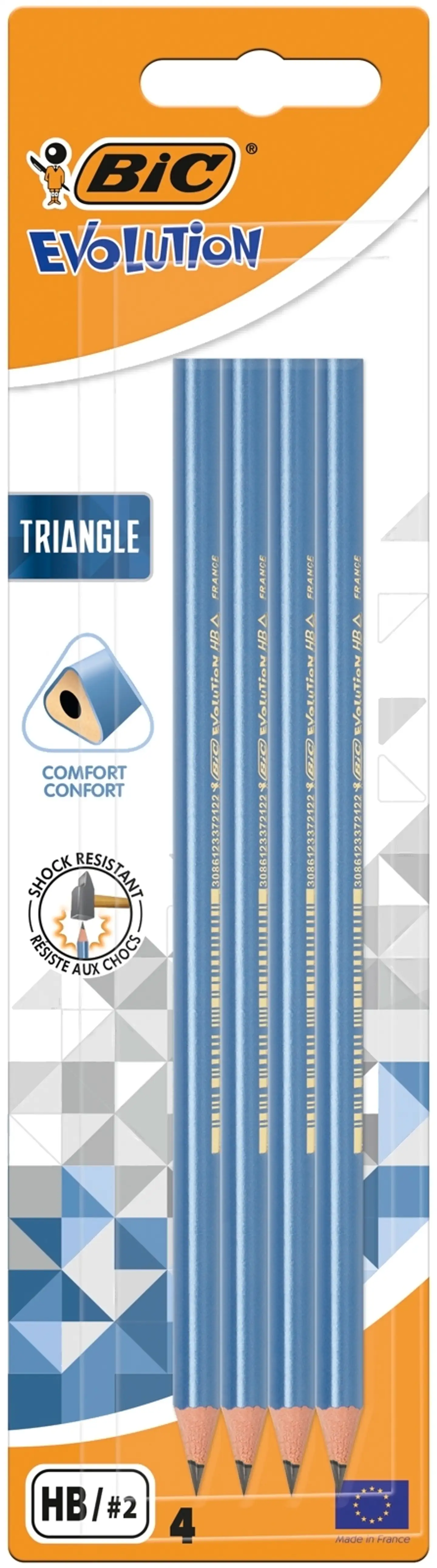 BIC Evolution Triangle lyijykynä 4-pack