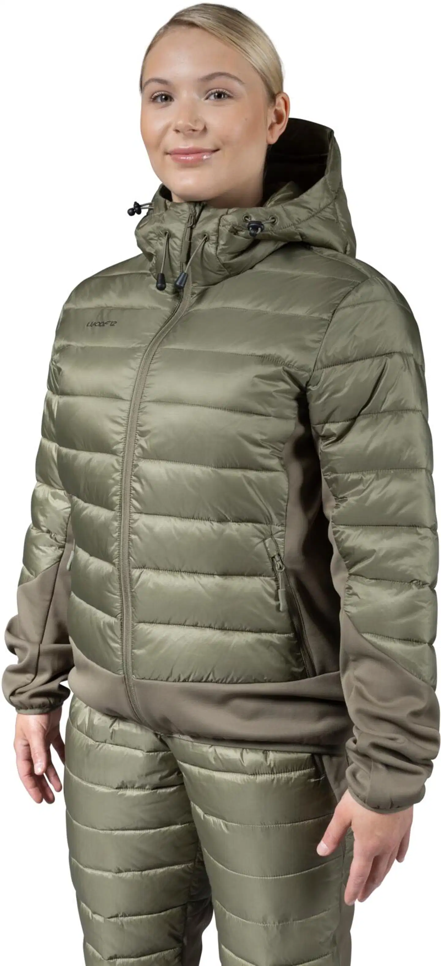 Luode12 naisten hybridihousut 223L332677 - Burnt olive - 5