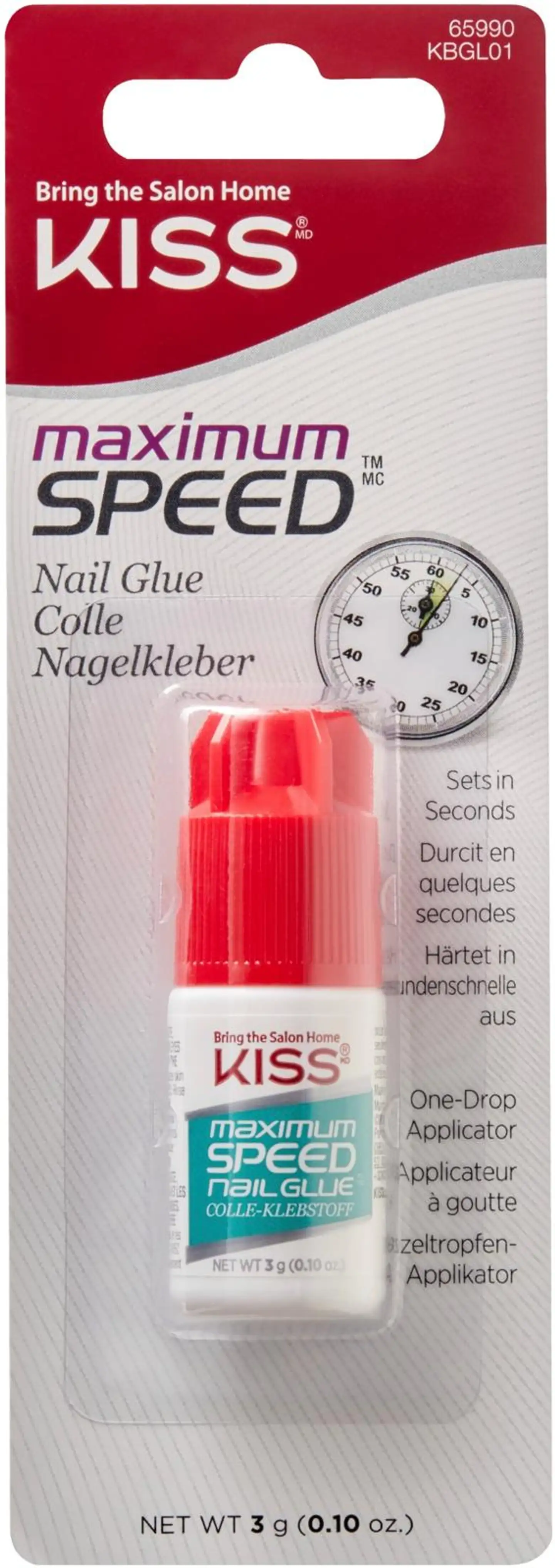 Kiss Maximum Speed Nail Glue kynsiliima 3g - 1