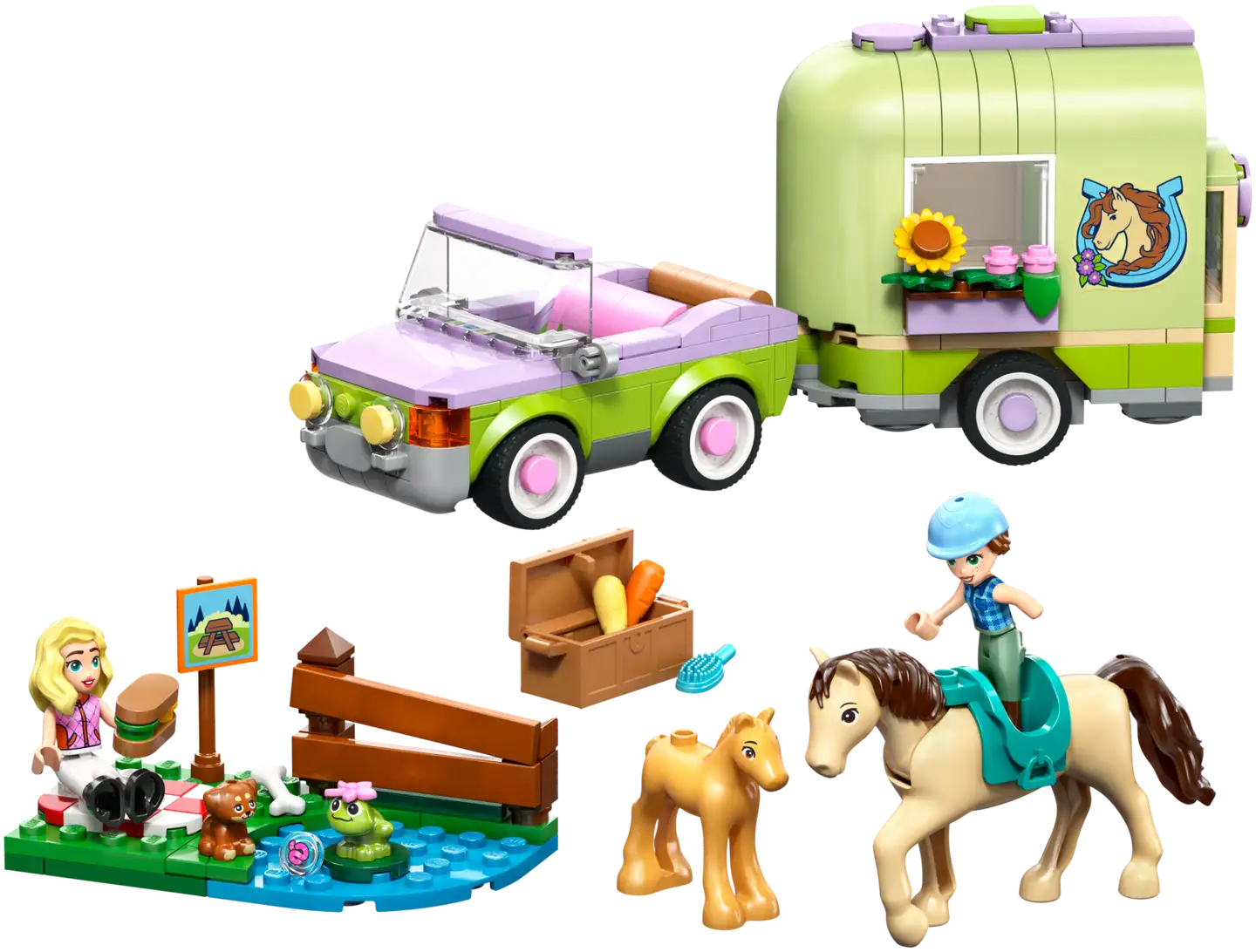LEGO® LEGO Friends 42695 Hevosen ja varsan kuljetusvaunu - 2