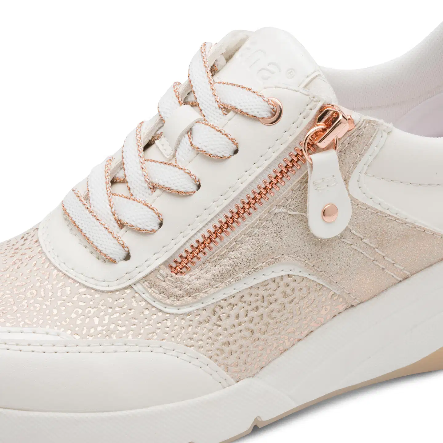 Jana shoes kävelykenkä 23768 - White/Rosegold - 6