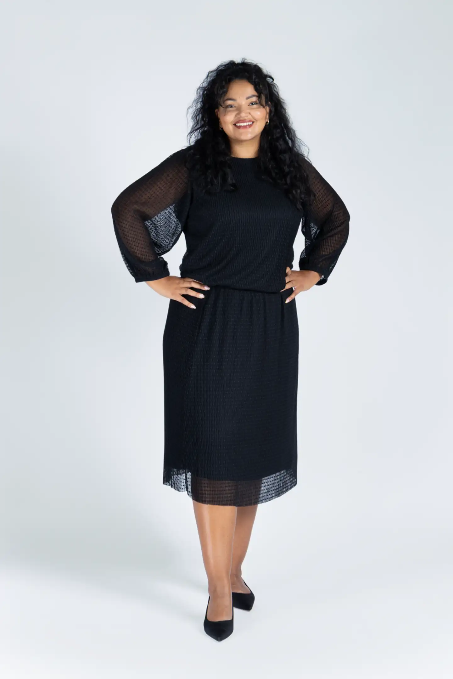 House naisten mesh-hame 221HP40760, D-mitoitus - BLACK - 5