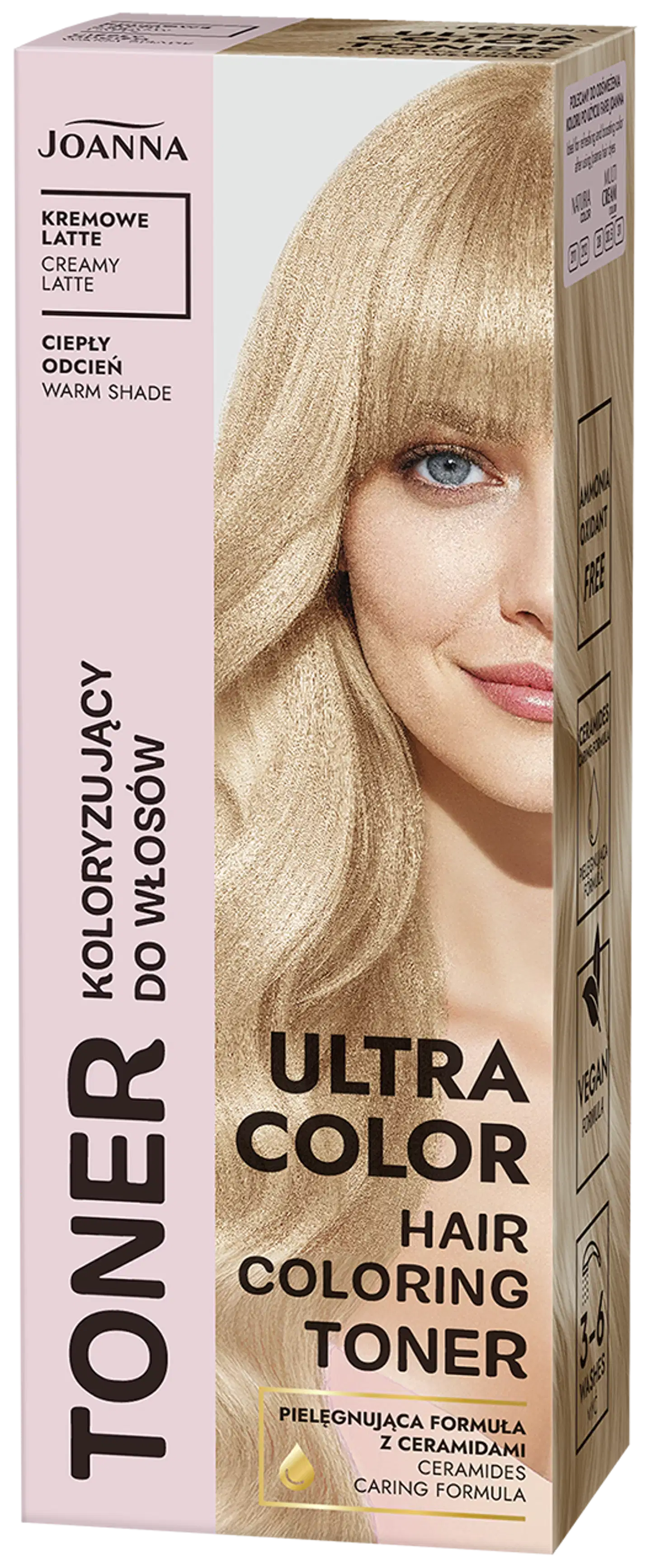 Joanna Ultra Color hiusten sävyte kermainen latte