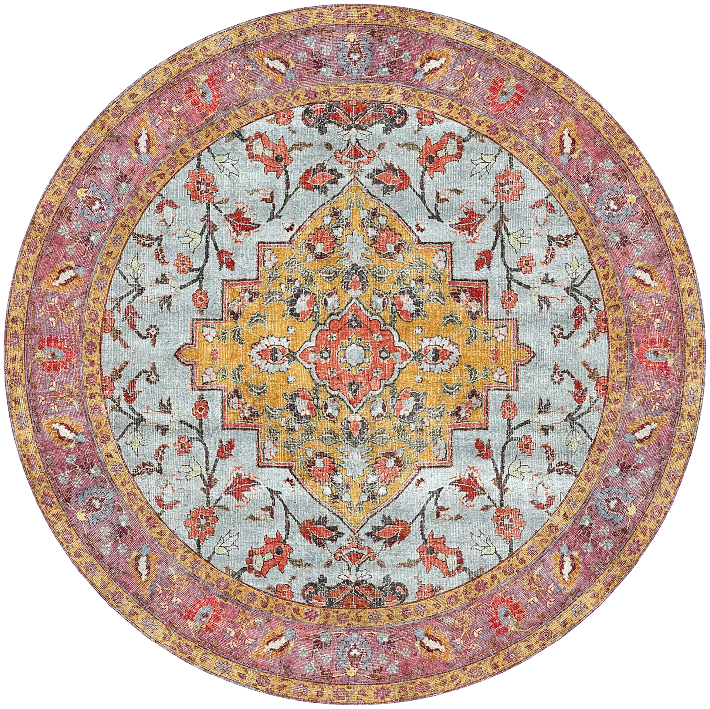 ihankotona matto Aya Ø133 cm punainen