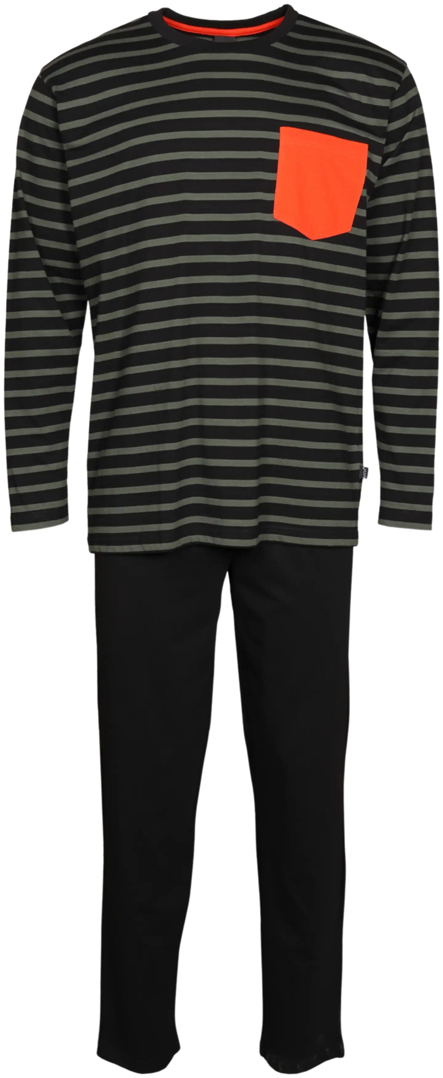 RATIA miesten pyjama - musta/t. vihreä - 1