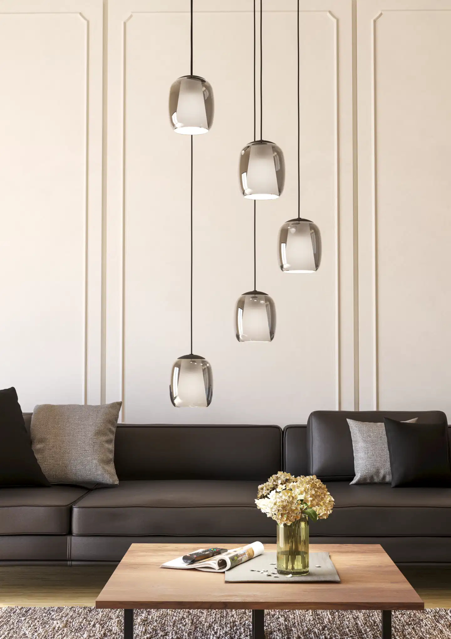 EGLO riippuvalaisin 5-os. Ciampino E27 musta - 7