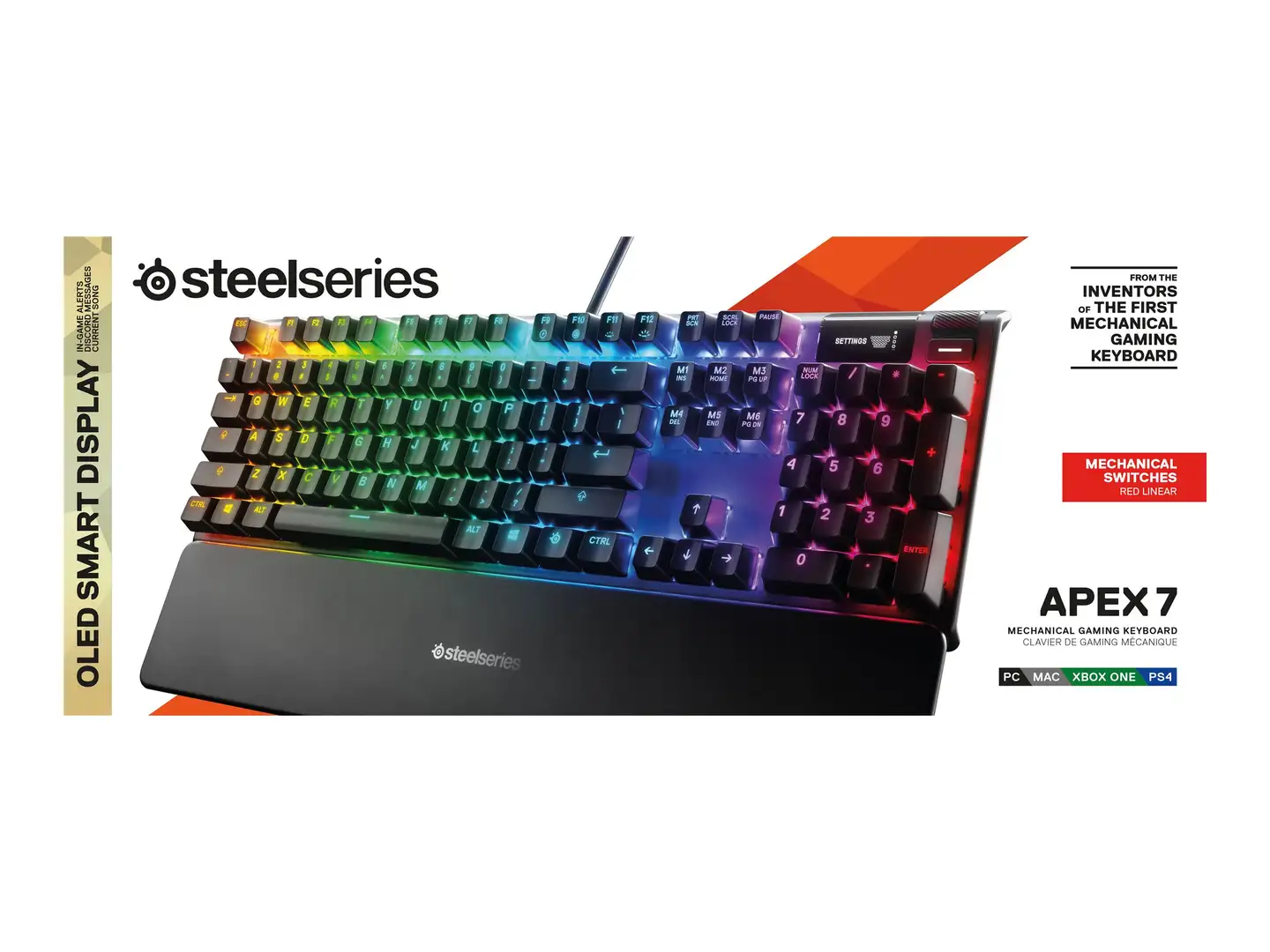 SteelSeries Pelinäppäimistö Apex 7 Red Switch - 4