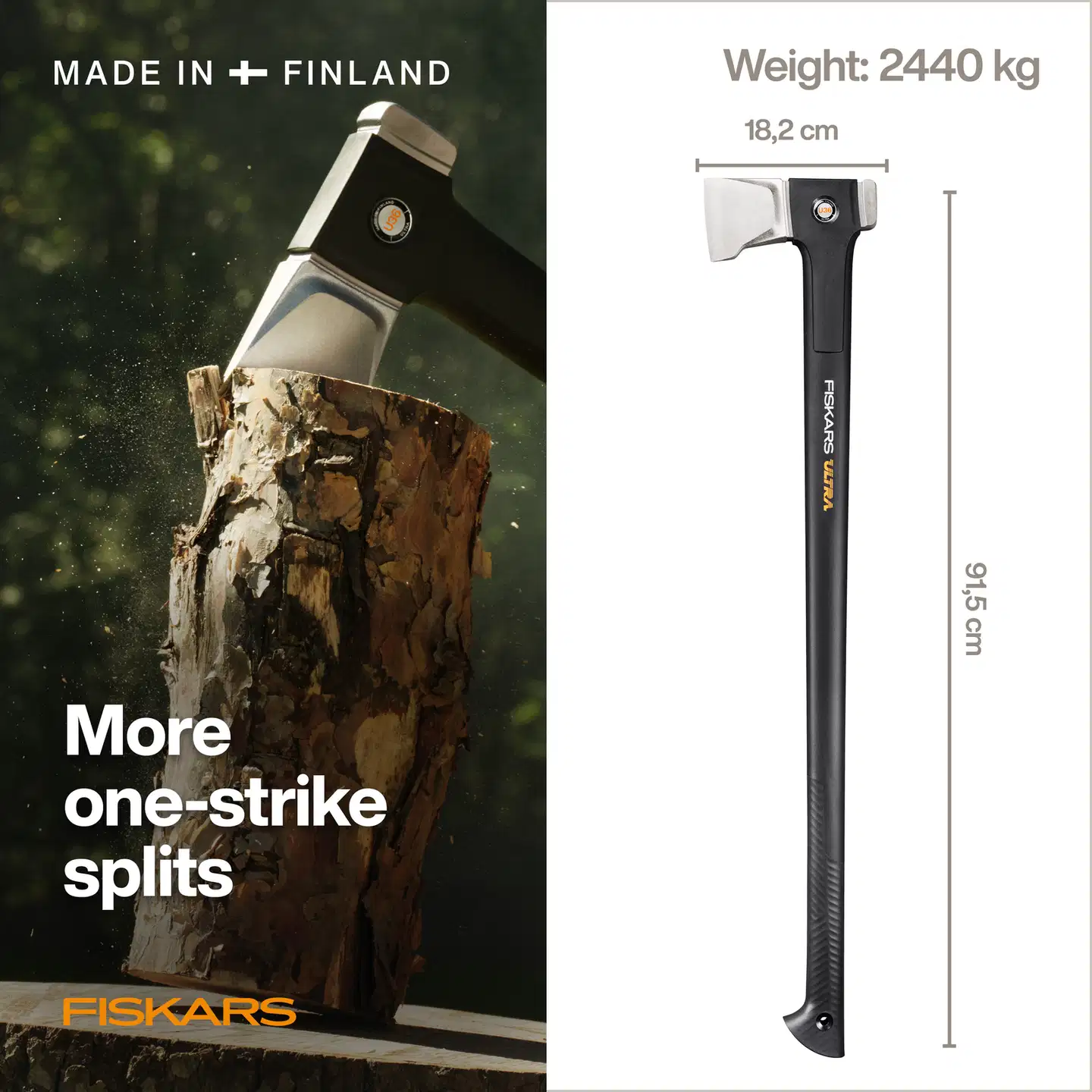 Fiskars X-series Ultra-halkaisukirves U36 - 2